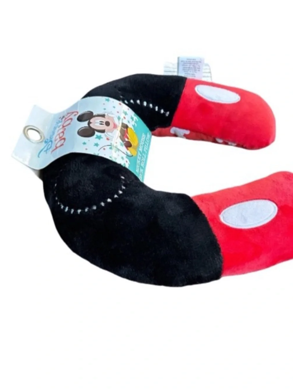 Disney Baby Toddler Kid Mickey Mouse Neck Roll Travel Pillow, 9” Plush Soft New